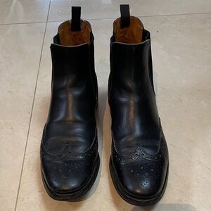 Church’s Black Leather England Ketsby Chelsea Ankle Boots Woman’s 9